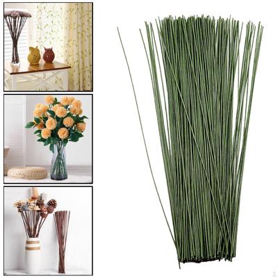 100 2 Floral Wire for Crafts and Artificial Flower Arrangement, 16 In