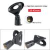 180° Front & Rear Rotation Microphone Clips Microphone Stands Accessories