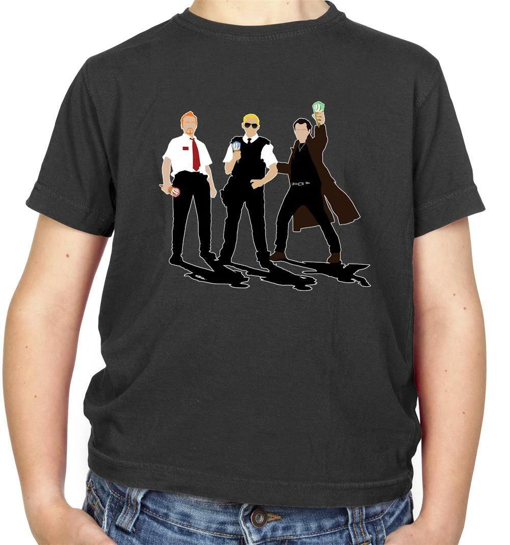 

Ice Cream Trilogy Kids T-Shirt - Fuzz - Shaun - Dead - Worlds End 150