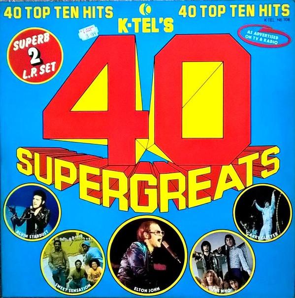 

LP Record VARIOUS KTels 40 Super Greats NE708 KTel 1975 UK Rock Used