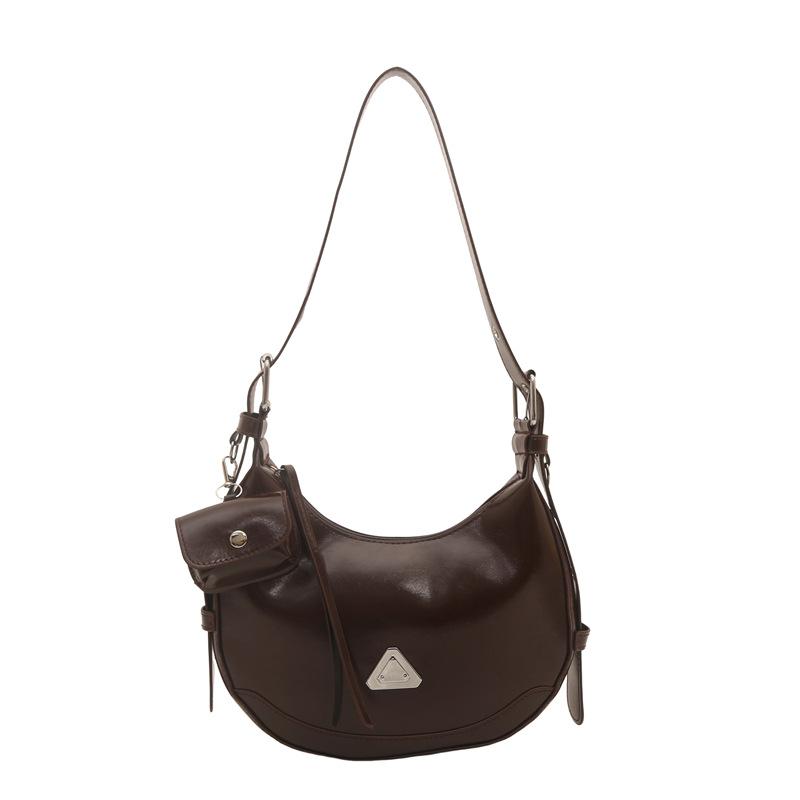 Borsa Piccola a Forma di Mezzaluna, Borsa a Spalla Singola, Borsa a Tracolla Portata a Traverso la Spalla, Borsa a Raviolo