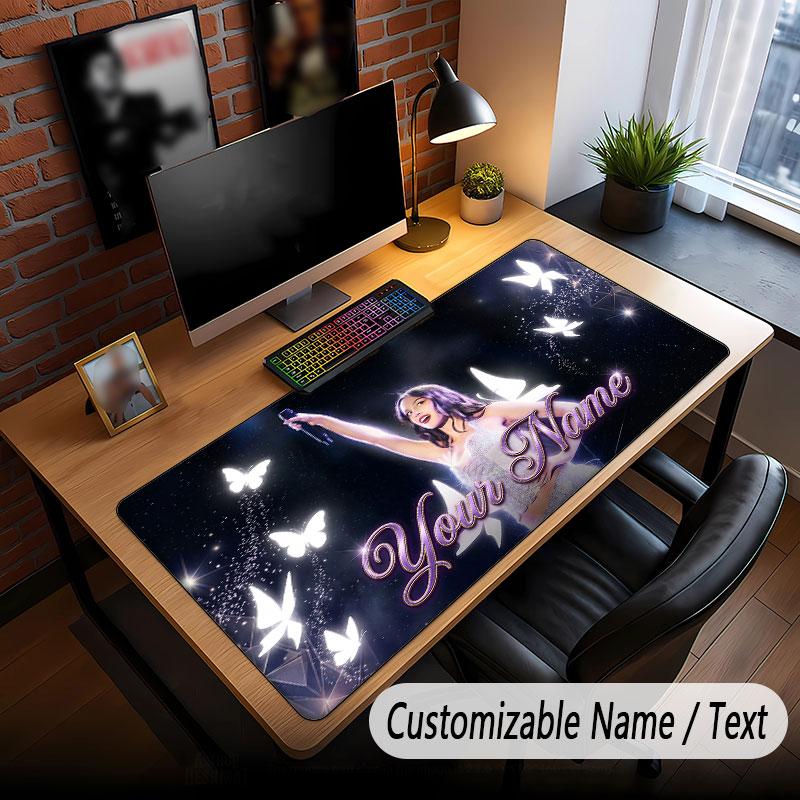 Custom Name Extended Mouse Pad,Olivia Rodrigo Gaming Desk Mat For Home Office Desktop Decor