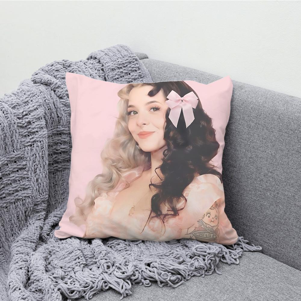 Singer M-Melanie Portals Pillow Case Soft Cushion Cases for Farmhouse Sofa Decor Home Decorations and Protector Pillow Case