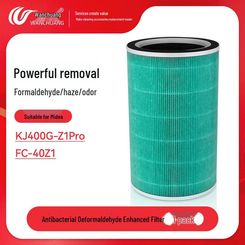 Kompatibler Ersatzfilter für Midea Luftreiniger KJ400G-Z1 Pro, Modell FC-40Z1