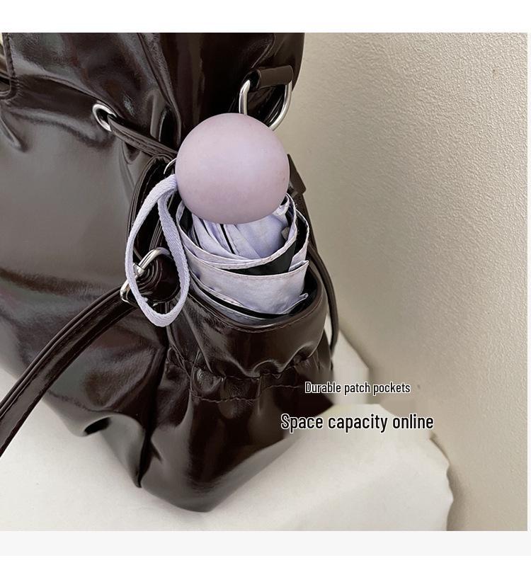Women's Large Capacity Crossbody Bag - Solid Color PU Shoulder Handbag for Autumn/Winter