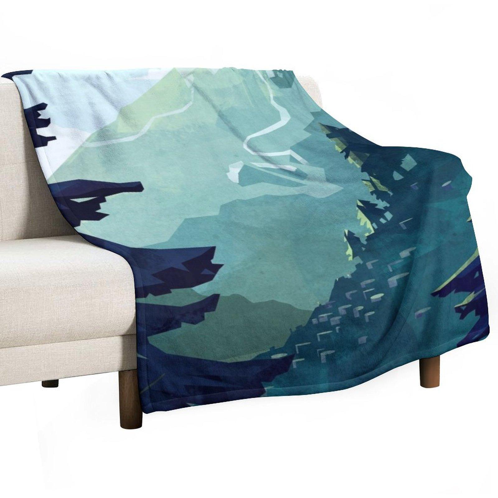 

Canadian Mountain Throw Blanket Nap Blankets Sofas Of Decoration For Decorative Sofa Winter beds Blankets 30x40in