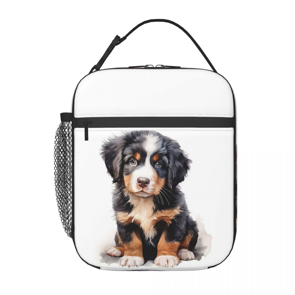 Bernese Berenhond Dierlijke Geïsoleerde Lunchtas voor Kinderen School Koeltas Thermische Voedseldoos Tote Lekvrij Lunchboxen Container One Size
