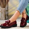 Fashion 2024 Summer Ladies New Fashion Round Toe Retro Solid Color Mary Jane Shoes Daily Casual Shopping Ladies High Heels  Oxford Mujer