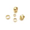 Manicotto in Ottone Per Tubo OD 3/4/5/6/8/10/12/14/15/16/18/20mm Raccordo Pneumatico per Compressione d'Aria Anello Ghiera