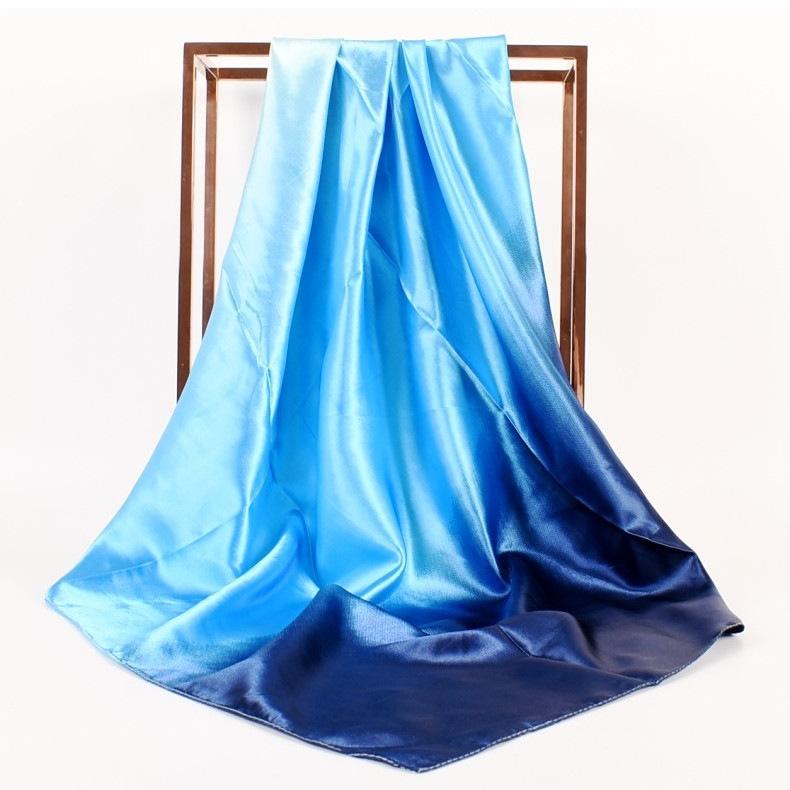 Silk Head Scarf Women Luxury Fashion Hair Scarves Summer Foulard Femme Satin Shawl Kerchief Girls Square Headscarf Bandana Cheve