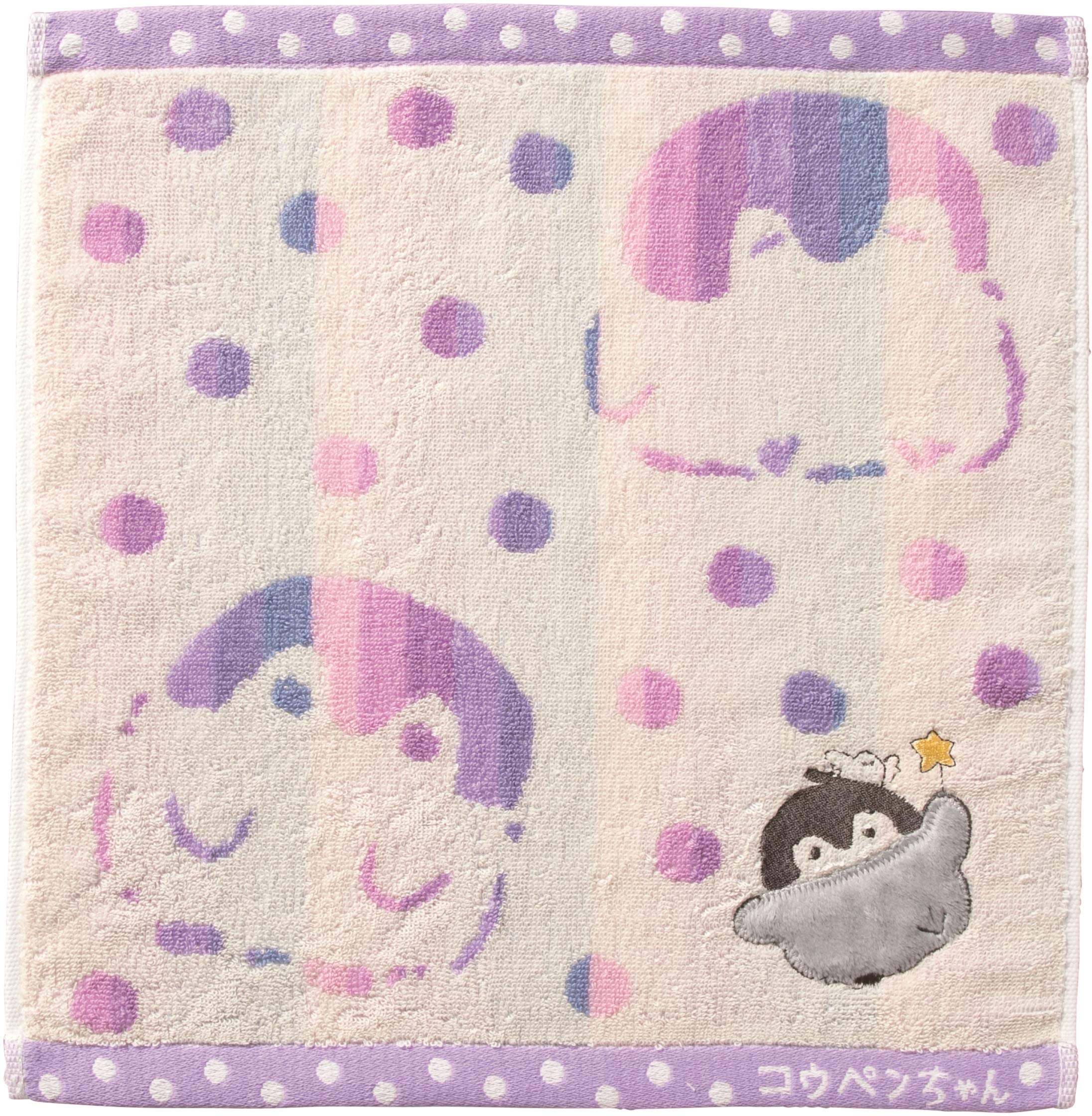 

Marushin Hand 34 x 36 Good Things Fur 5355000600 Koupen-chan Towel, cm, Charm, 100% Cotton, Appliqué Embroidery,