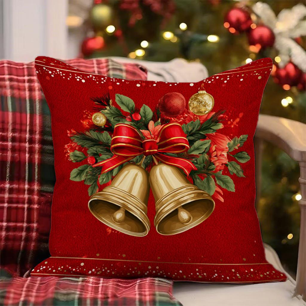 Merry Christmas Red PillowcaseSuitable for sofa car bedroom decorative cushion cover pillow cover