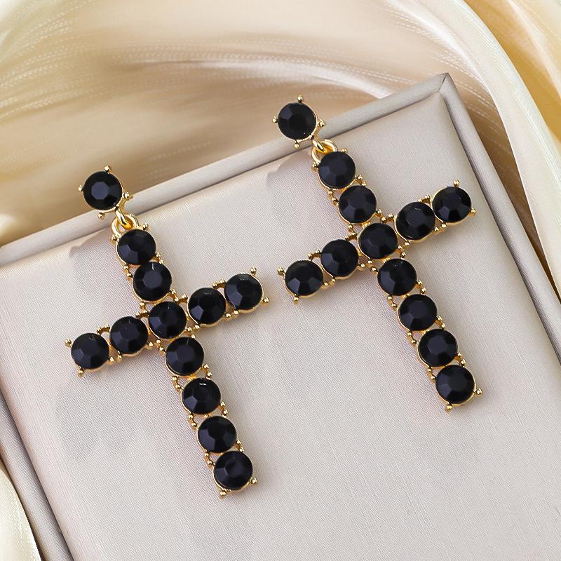 Boucles d'oreilles pendantes Zircon Fleur Colorée pour Femmes, Boucles d'oreilles pendantes Statement pour Fête & Usage Quotidien