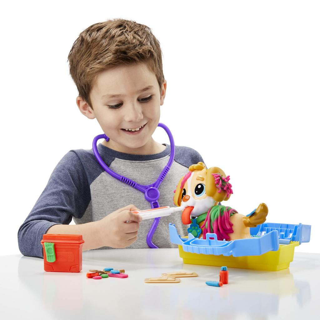 Hasbro Clay Dog Dog 10 5 Clay Ages Wheat Authentic Play-Doh Doctor, Toy, Tools, Colors, 3+, Clay, F3639,