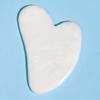Universal Jade Gua Sha Massager: Xiuyu Heart-Shaped White Jade Facial Board