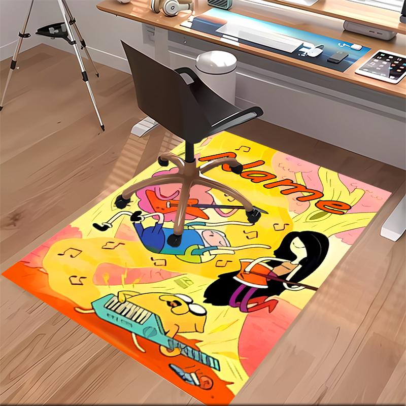 Custom personalization Adventure Time Print Area Rug - Soft, Washable Non-Slip Indoor Mat,Living Room,Home&Office Decorative Rug