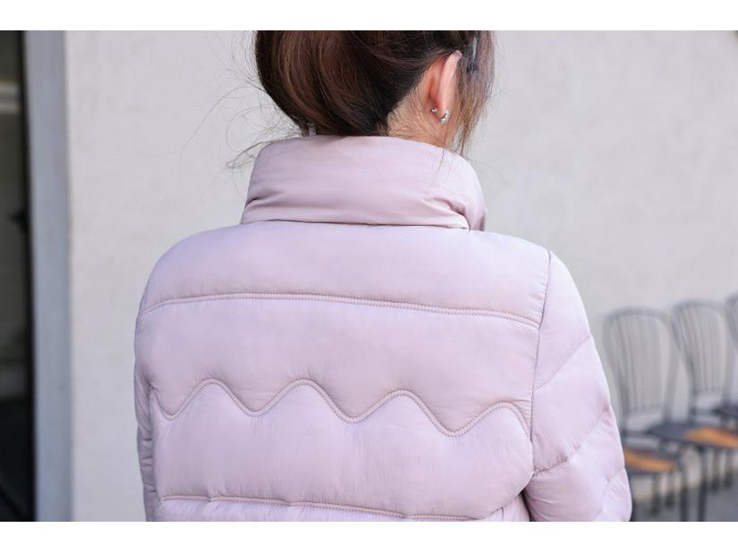 Damen Kurze Daunen Baumwolljacke, 2025 Wintermode Stehkragen Slim-Fit Warme Oberbekleidung