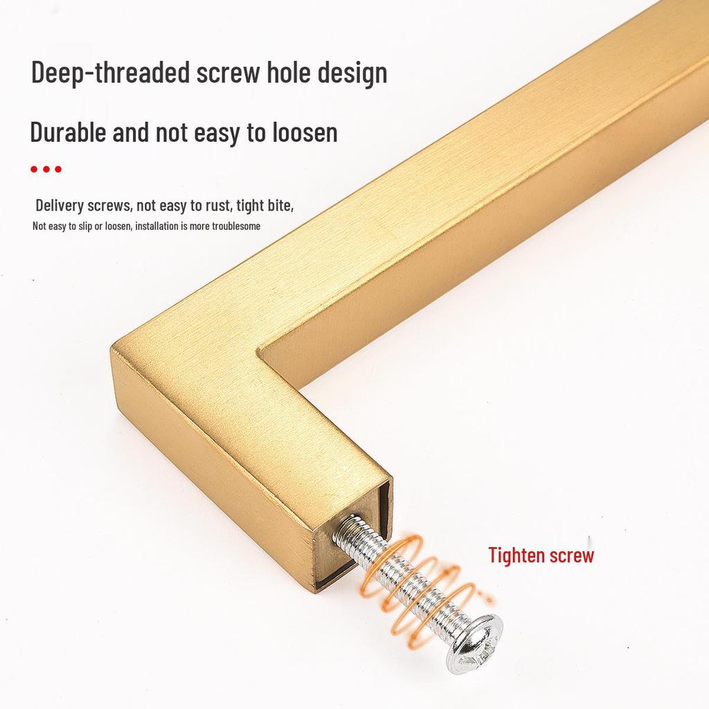 Modern Simple Stainless Steel Kitchen Cabinet & Wardrobe Handle for Doors and Drawers