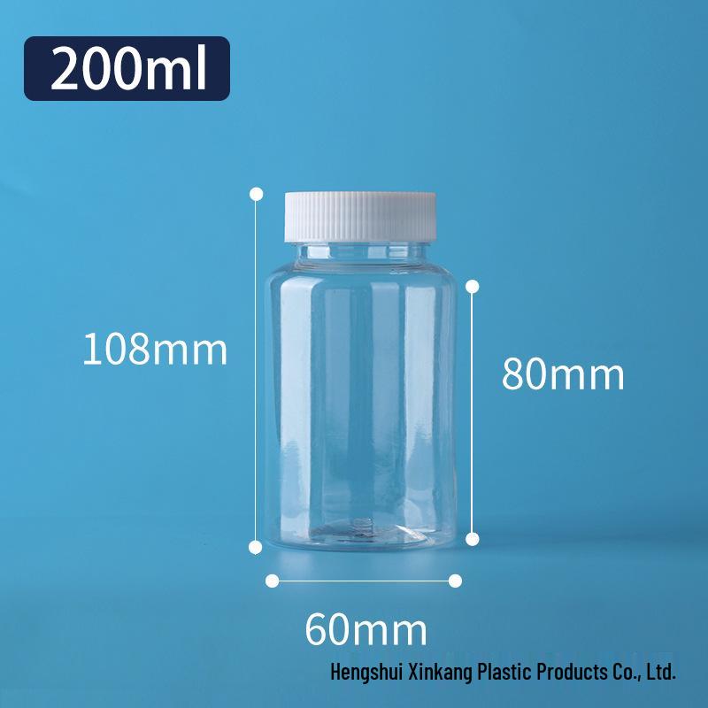 In Stock 30ml Transparent Wide-Mouth PET Plastic Bottle for Liquids or Solids