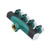 Raccord fileté 3/4" Valve de dérivation d'eau à 4 voies pour tuyau d'arrosage Alliage de zinc Robinet d'extérieur Pour systèmes d'irrigation de jardin