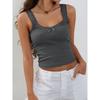 Women's New Versatile Sling Vest with Lace Inside, Slim and Thin Top Summer