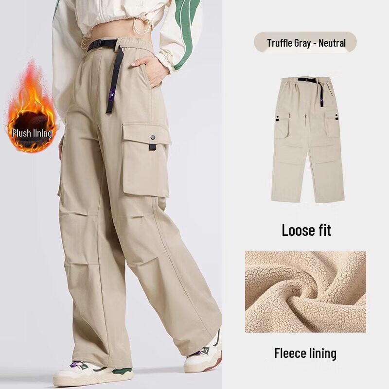 Camel Women's Fleece-Lined Workwear Pants