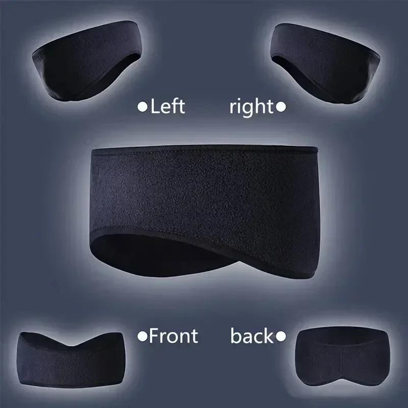 1Pcs Warm Ear Protection Outdoor Sports Thick Wide Brimmed Headband Autumn and Winter Cycling, Windproof and Cold Proof Earmuffs
