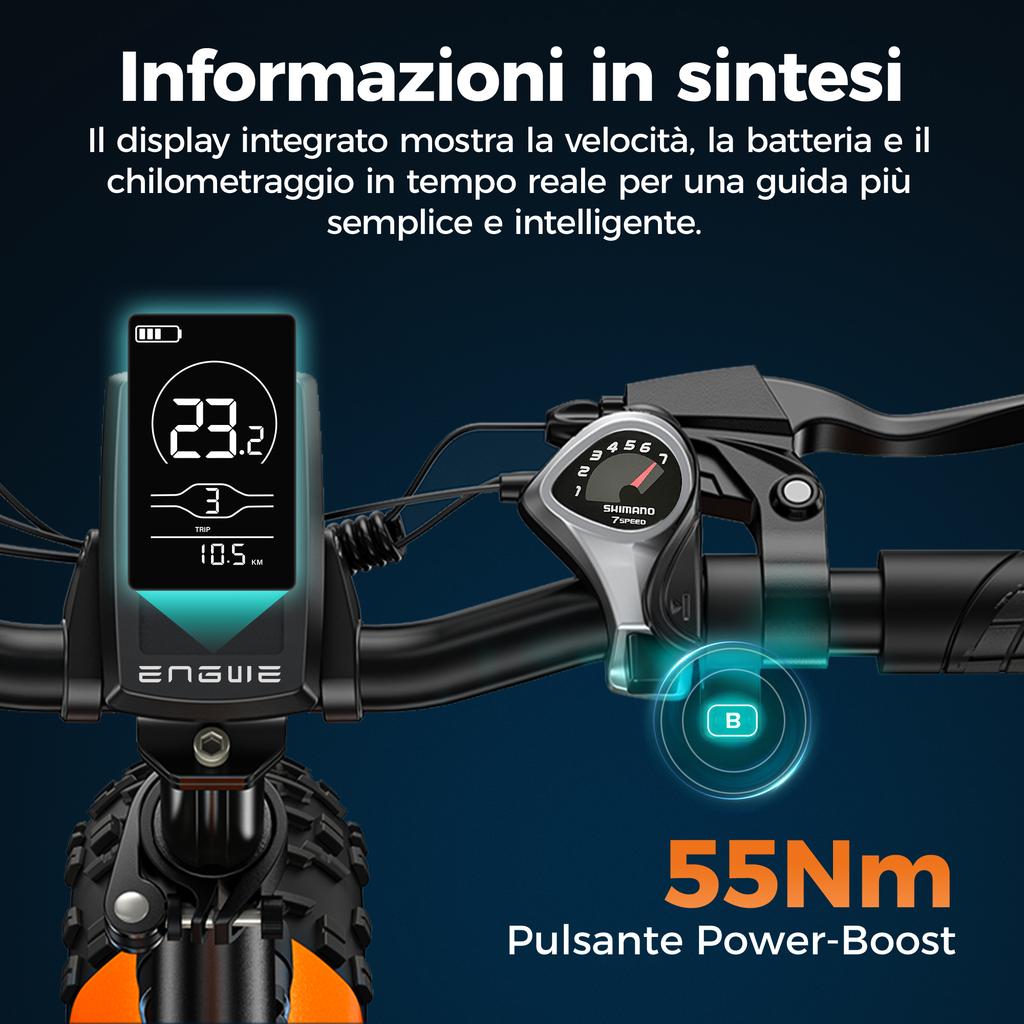 ENGWEI EP-2 Boost Elektrofahrrad 250W Motor 48V13AH Abnehmbarer Akku E-Bike 20 Zoll Fettreifen All Terrain Faltbares Elektrofahrrad