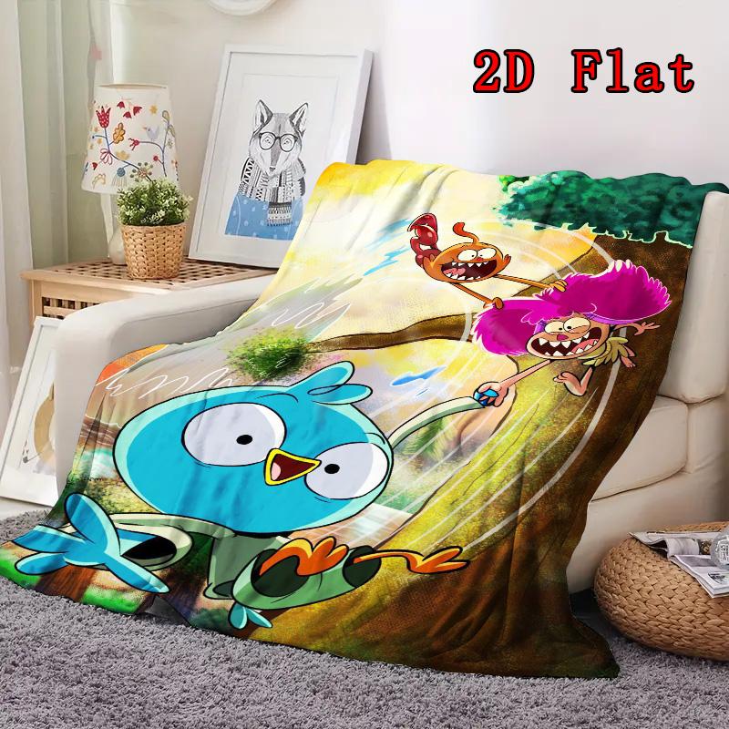 Anime Characters 2D Flat Pattern Flannel Blanket High Quality All Seasons Warmth and Comfort Perfect for Christmas Gifts.PMT0914303