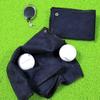 Cotton Golf Ball Cleaning Towel with Retractable Cleaner Square Towel Golf Towel  Golfer