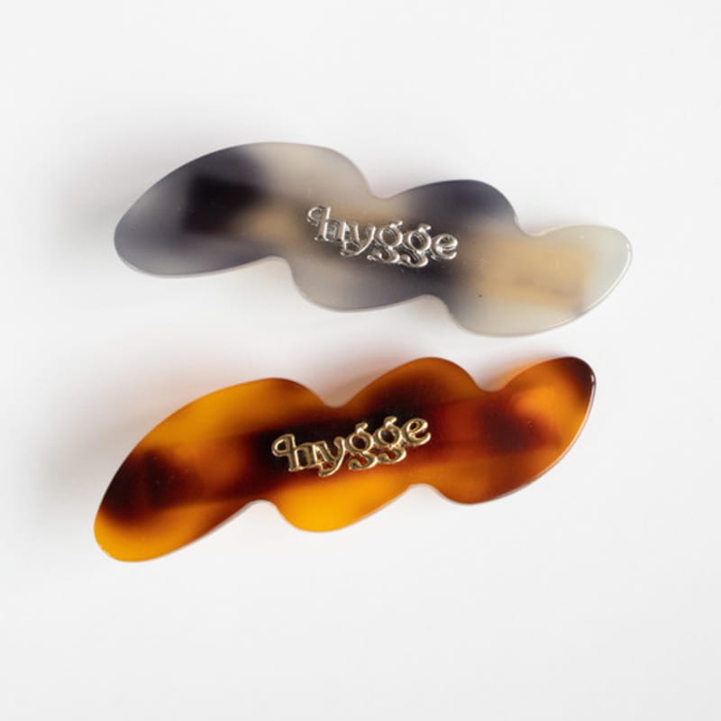 MERRYMOTIVE Hygge Message Marble Hairpin (2colors)