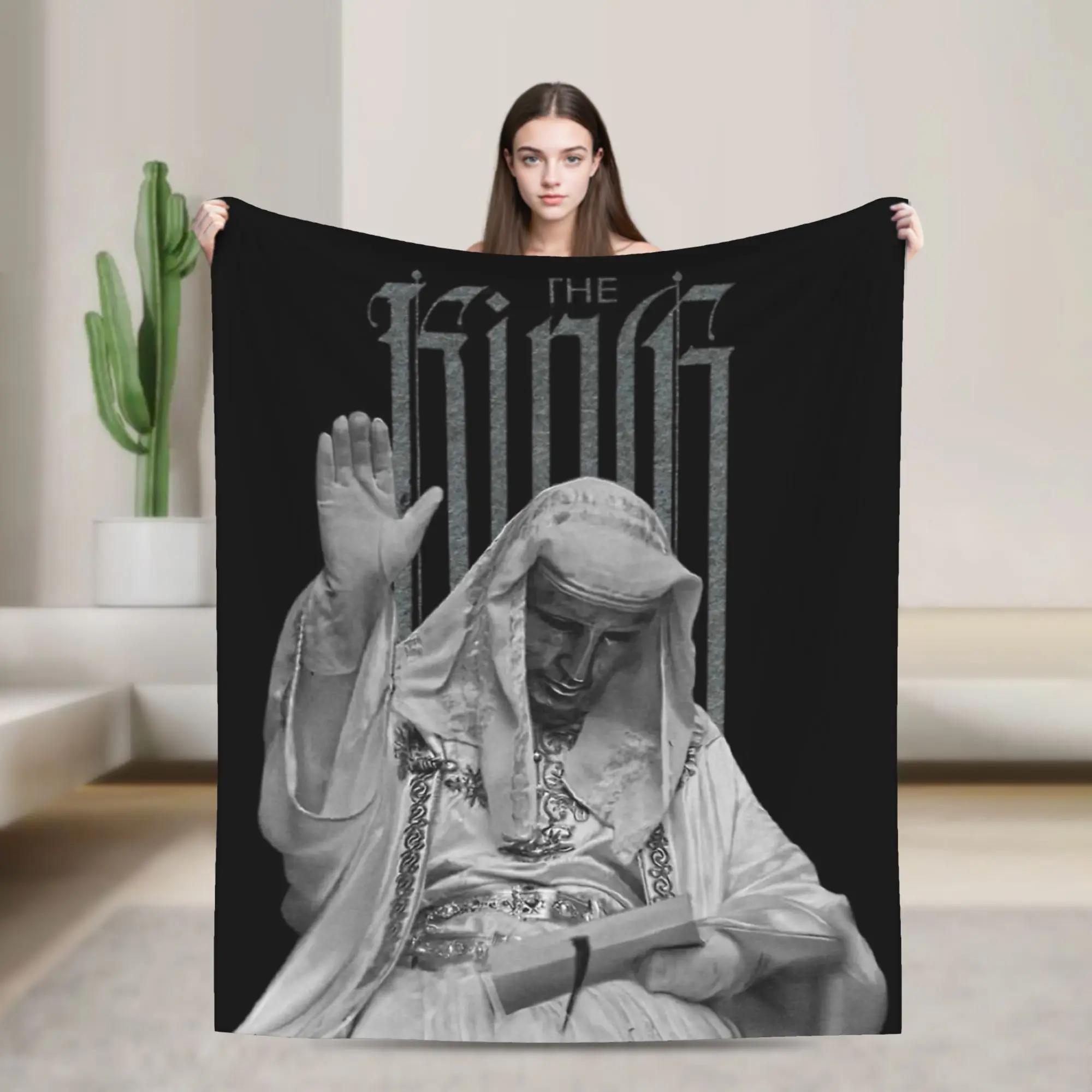 The Lepre King Baldwin IV Velvet Blanket Lightweight AllSeason Portable Throw for Bed Outdoor Home and Travel Use 75X95CM