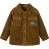 Boys' Soft Corduroy Turn-Down Collar Jacket