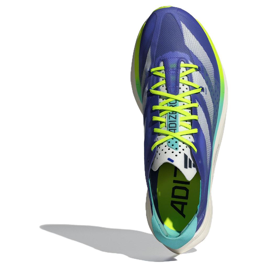 Adidas Adizero Adios Pro 3 Cobalt Blue Zero Metalic Lucid Lemon Sneakers ID3635