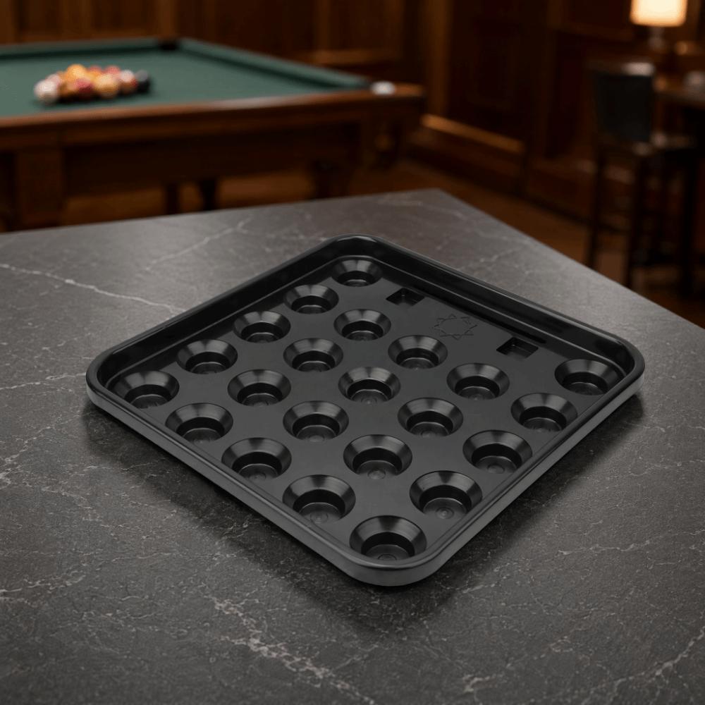 Black Snooker Ball Tray Plastic Tray Snooker Ball Storage Billiard Ball Tray Tournament Setup чёрный