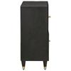 Black Sideboard with Shelf 80 x 33 x 75 cm Solid Mango Wood