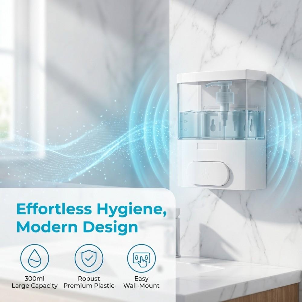 Plastic Liquid Soap Dispenser Black White Lotion Dispenser Durable Soap Dispenser Home Hotel