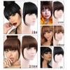 Synthetic Women's Hair Short Straight Blunt Bangs Natural Fake False Hair Clip In Hairpieces For Black Heat Resistant Fiber KTB