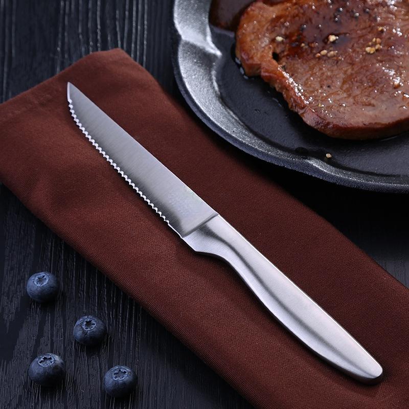 Steak Knife Stainless Steel Serrated Meat Cleaver Multifunctional Restaurant Chef's Knife