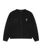 Lmc Emb Bear Round Neck Cardigan Black