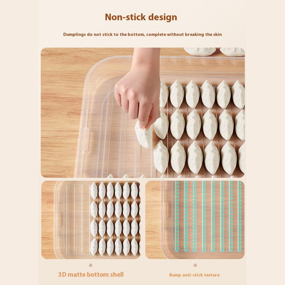 Velkokapacitní krabička na knedlíčky Domácí jídlo Vejce Mražená krabička Wonton Organizér pro uchovávání čerstvosti Rychlé mrazení Lednička Úložný box