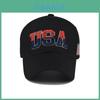 Classic Usa Embroidered Baseball Cap With Adjustable Fit For Men Summer Casual Wear