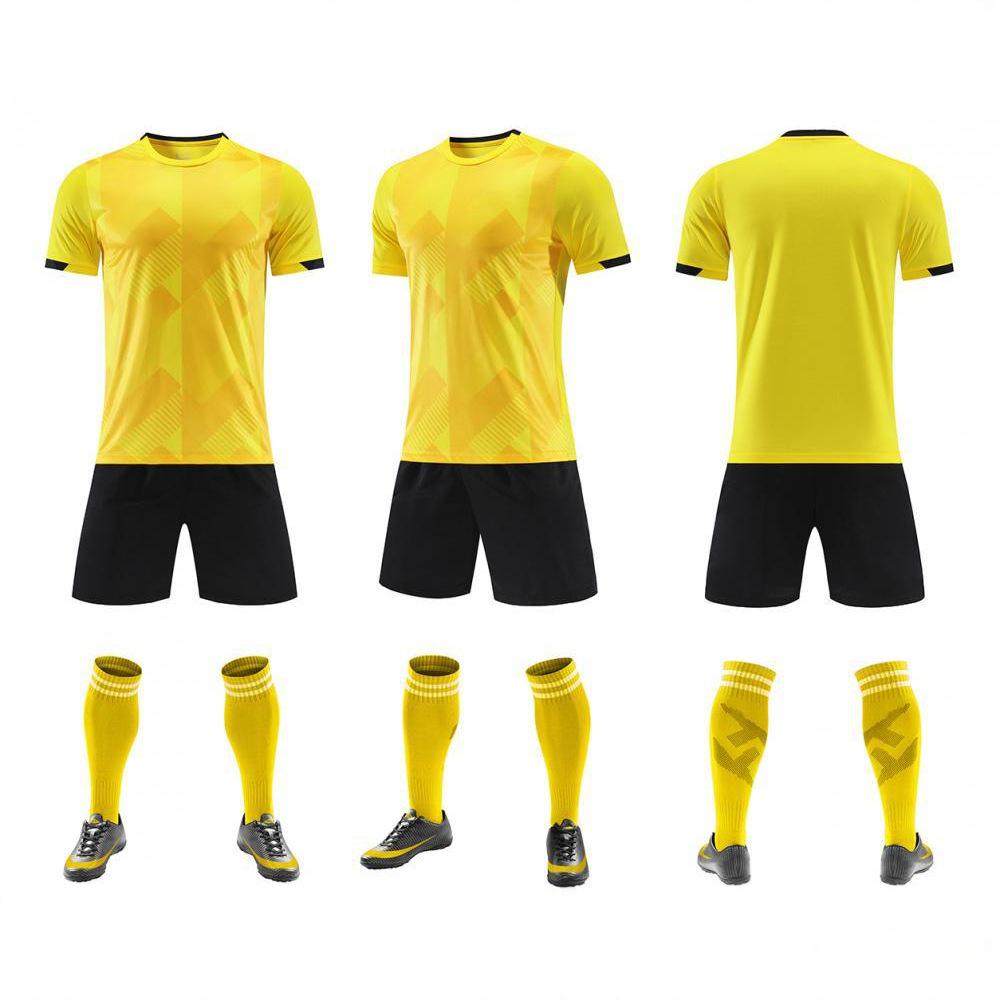 Custom Quick-Dry Football Kits: Heat Transfer Printed Team Jerseys & T-Shirts