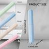 Compact and Portable Travel and Business Trip Straw Toothbrush Holder with Breathable Washbasin and Toothbrush Storage Box A-DH