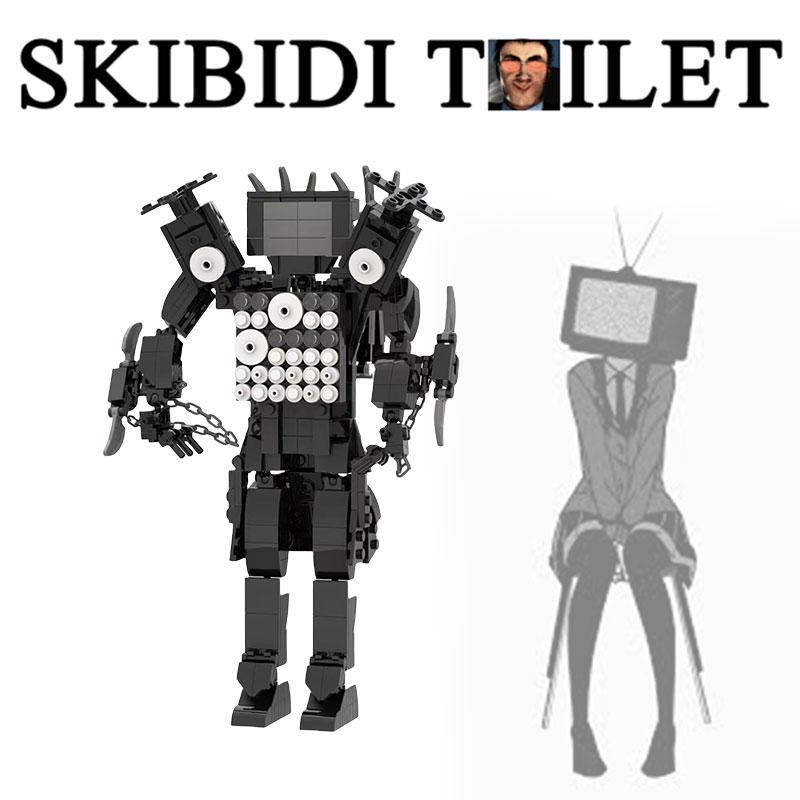Tv Toilet Skibidi Man Building Blocks Diy Puzzle Toys Home Decor Gifts Birthday