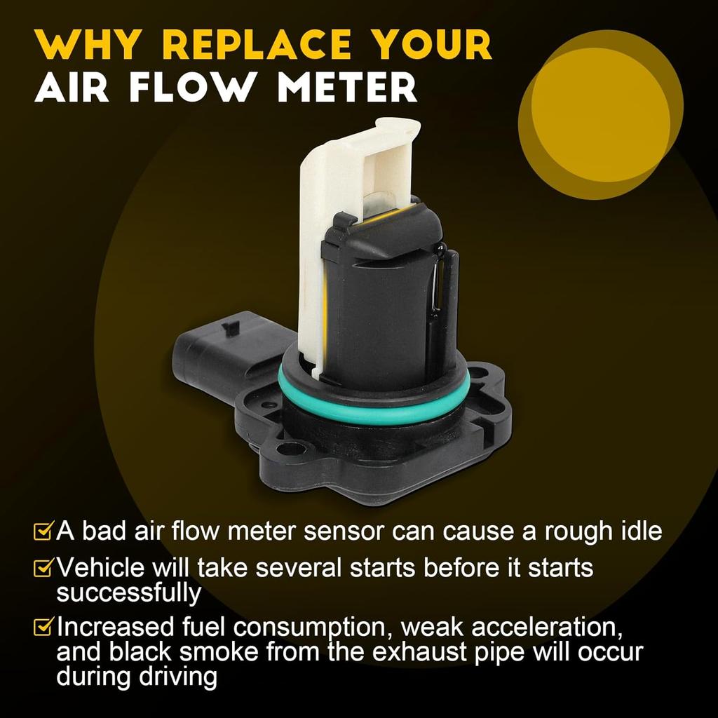 OCPTY Mass Air Flow Sensor Fits for BMW 135i 335i 535i 640i 740i M235i X1 X3 X4 X5 X6, for BMW ActiveHybrid 5 7 5WK97512 5WK97512Z 13627593624