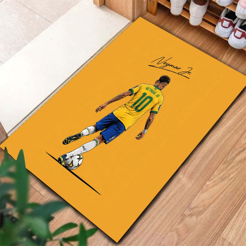 Neymar Jr Carpet Rug for Living Room Bedroom Home Sofa Decoration,Kids play Non-slip Floor Mat