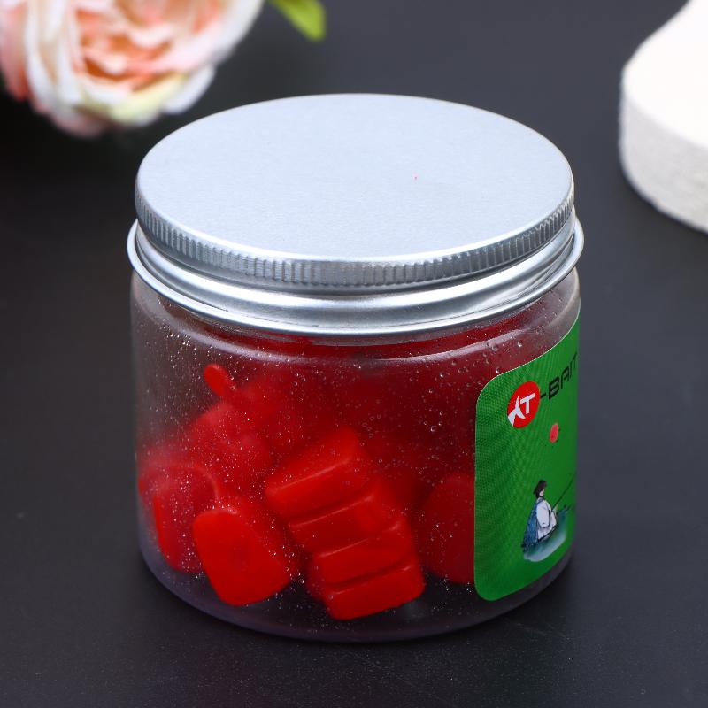 25Pcs Attractant Boilie Carp Bait Corn Shape Durable Lure for Barbel Night Fishing Lake Tackle Set красный