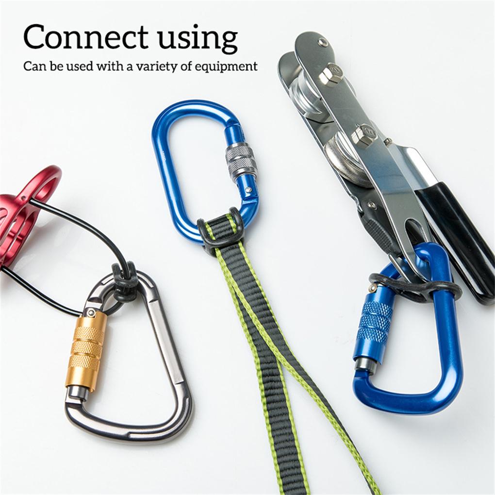 Safety Carabiner Professional Plastic Climbing Accessory Simple Solid Protective Buckle Rock Climb for Body Protecting