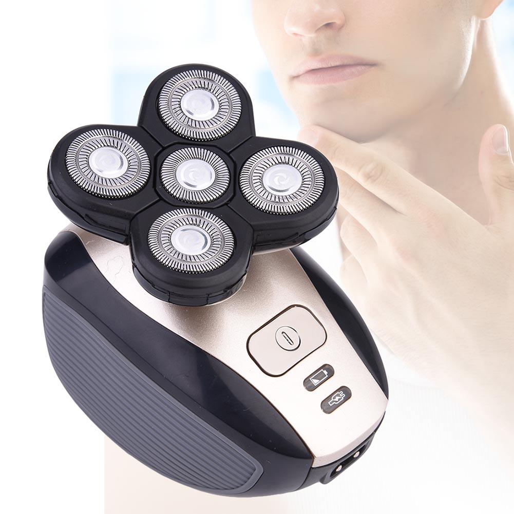 

Перезаряжаемый электрический триммер для волос и бороды бритва бритвенная машина (шампанское ) EU Plug красный